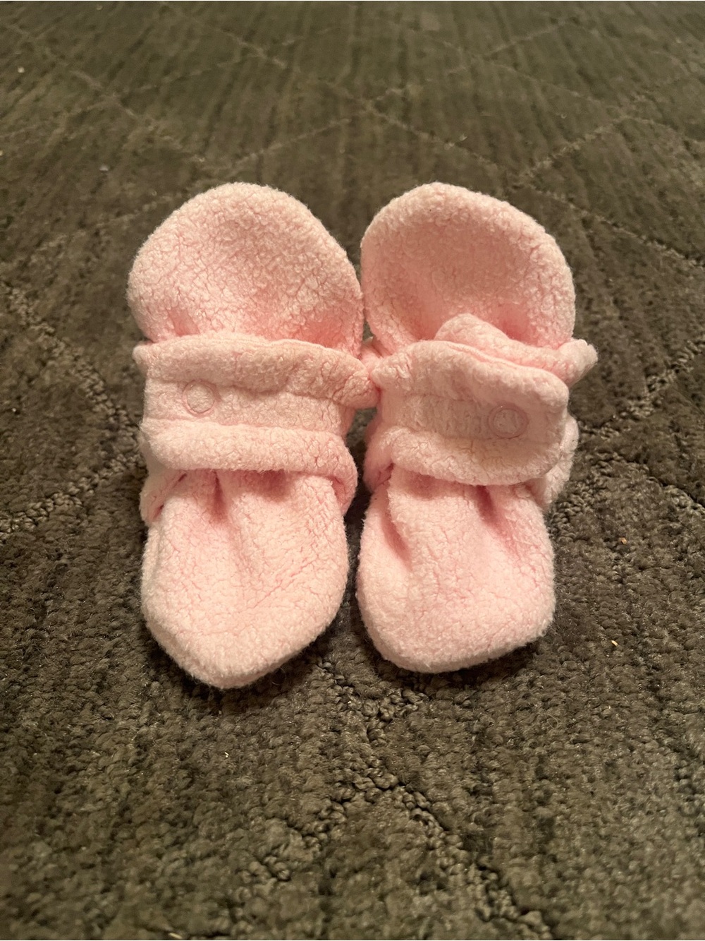 Zutano Pink Baby Booties Size 3M